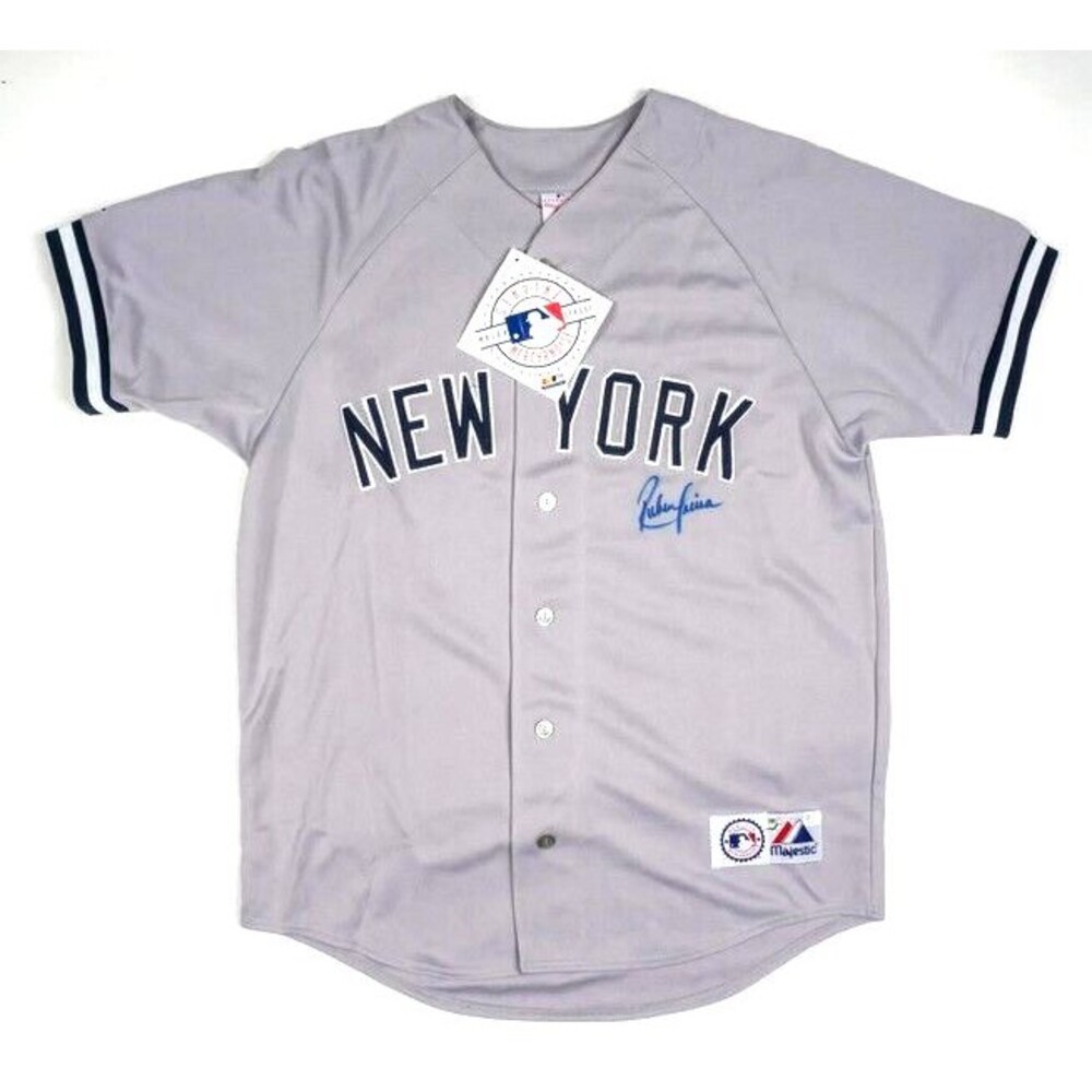 RUBEN SIERRA AUTOGRAPHED SIGNED NEW YORK YANKEES JERSEY SIZE L ELITE SPORTS COA